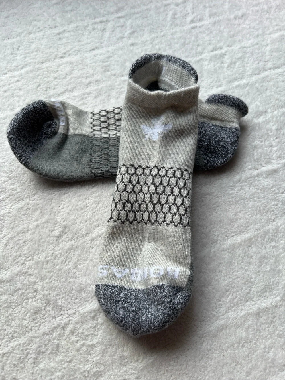 BOMBAS Men’s Original Ankle Socks- Triple Grey